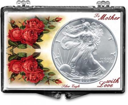 Edgar Marcus Snaplock Holder -- Mothers Day -- Roses -- Silver Eagle