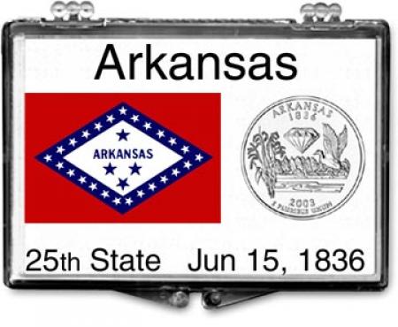 Edgar Marcus Snaplock Holder -- Arkansas State Flag