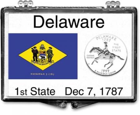 Edgar Marcus Snaplock Holder -- Delaware State Flag
