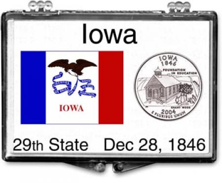 Edgar Marcus Snaplock Holder -- Iowa State Flag