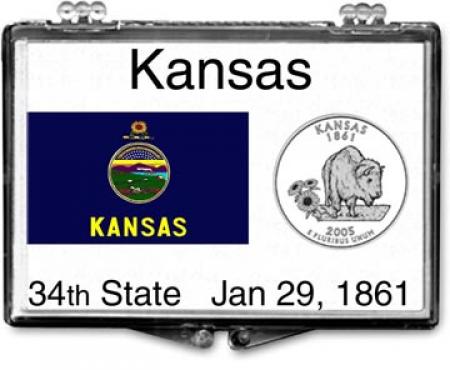 Edgar Marcus Snaplock Holder -- Kansas State Flag