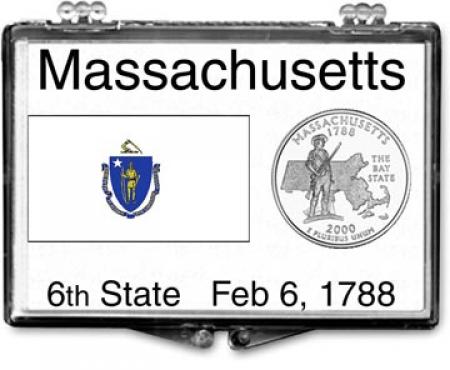 Edgar Marcus Snaplock Holder -- Massachusetts State Flag