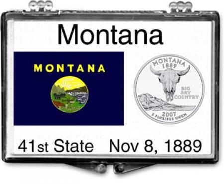 Edgar Marcus Snaplock Holder -- Montana State Flag