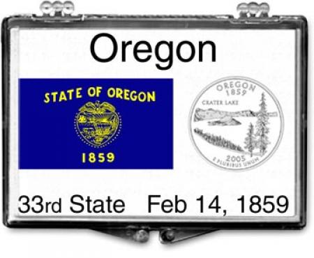 Edgar Marcus Snaplock Holder -- Oregon State Flag