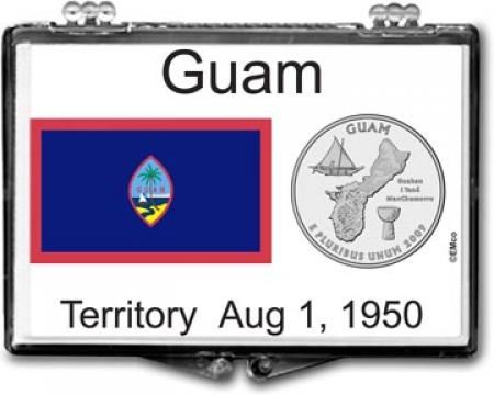 Edgar Marcus Snaplock Holder -- Guam Flag
