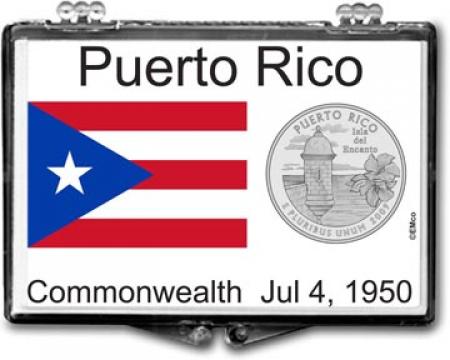 Edgar Marcus Snaplock Holder -- Puerto Rico Flag