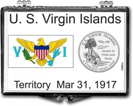 Edgar Marcus Snaplock Holder -- US Virgin Islands Flag