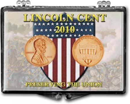 Edgar Marcus Snaplock Holder -- 2010 Lincoln Cent