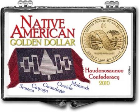 Edgar Marcus Snaplock Holder -- 2010 Native American Golden Dollar