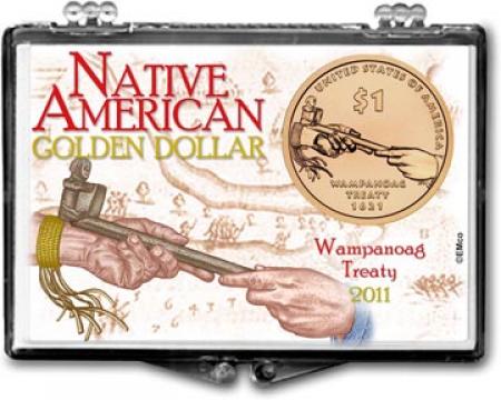 Edgar Marcus Snaplock Holder -- 2011 Native American Golden Dollar