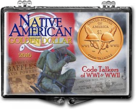 Edgar Marcus Snaplock Holder -- 2016 Native American Golden Dollar