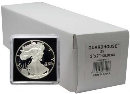Guardhouse Tetra 2x2 Snaplocks -- Silver Eagle Size -- Box of 25 -- Box of 25