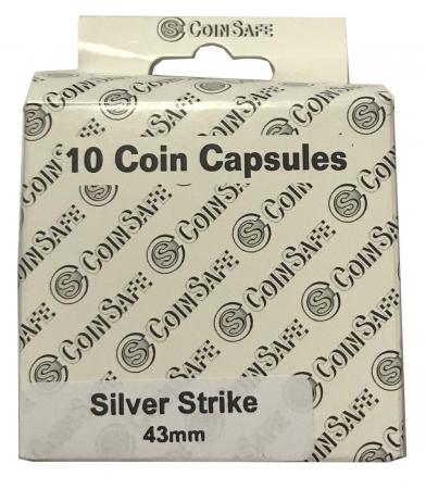 Coin Safe Capsule - Silver Strike Size - 10 pack