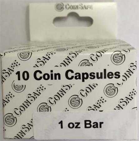Coin Safe Capsule - 1 oz Bar Size - 10 pack