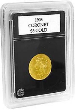 Coin World Premier Coin Holders -- 21.5 mm --$5 Gold (1840-1929)