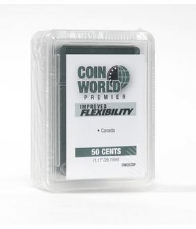 Coin World Premier Coin Holders -- 29.7 mm -- Canada 50 Cents (1870-1967)