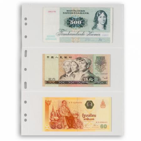 Lighthouse Grande 3C Archival 3 Clear Pocket (Large Currency) Pages - Pack of 5