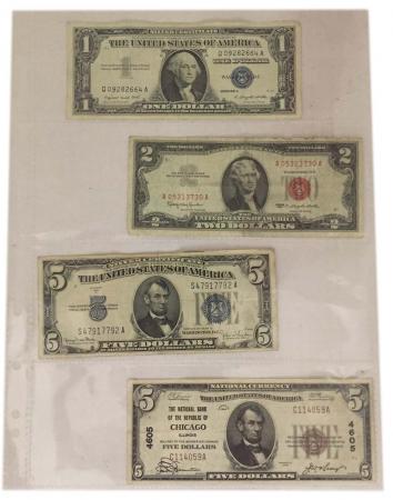 Lighthouse Grande Polypropylene Pages -- 4 Pockets (Small Banknotese) -- Pack of 50