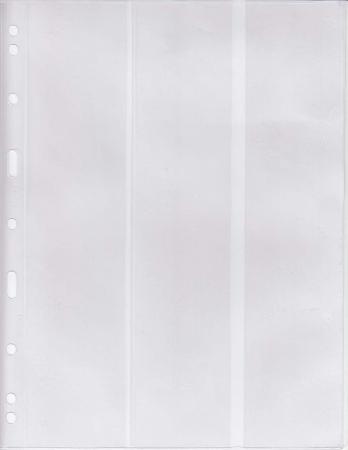 Lighthouse Vario 3VC Pages -- 3 Pockets (Vertical)  -- Pack of 5 -- Clear