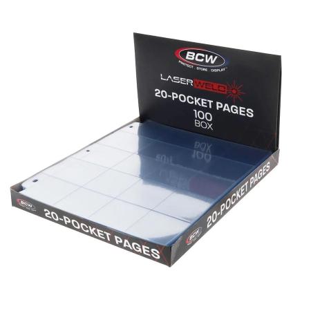 BCW Polypropylene Pages -- 20 2x2 Pockets