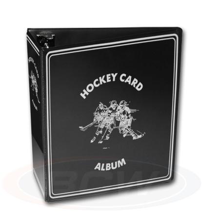 BCW 3-Inch Hockey Card Binder -- Black