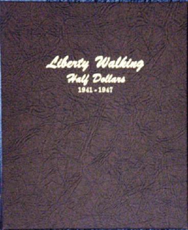 Dansco Album 7161: Liberty Walking Half Dollar, 1941-1947
