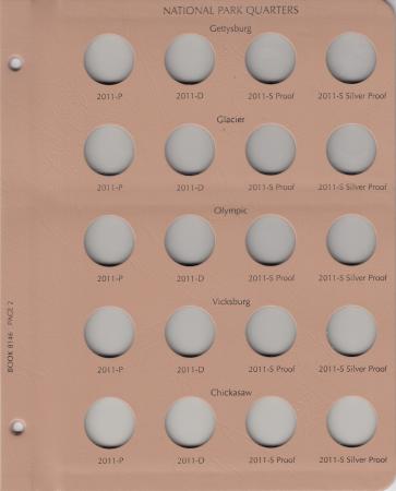 Dansco Replacement Page 8146-2: National Parks Quarters w/ Proof (2011)