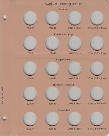 Dansco Replacement Page 8147-1: National Parks Quarters w/ Proof (2016)