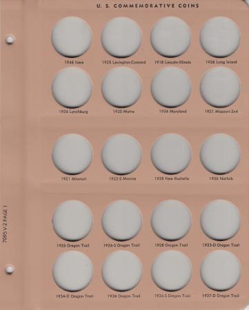 Dansco Replacement Page 7095 Vol 2-1: US Commemorative Complete (Iowa to Oregon)
