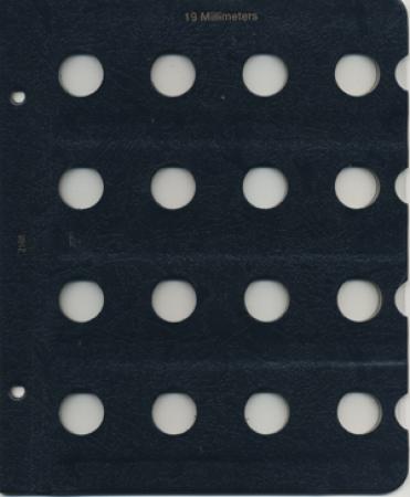 Whitman Album Blank Page - 19mm