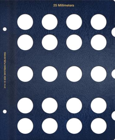 Whitman Album Blank Page - 25mm