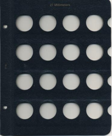 Whitman Album Blank Page - 27mm