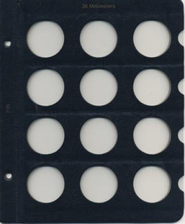 Whitman Album Blank Page - 36mm