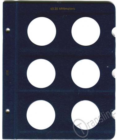 Whitman Album Blank Page - 43.25mm