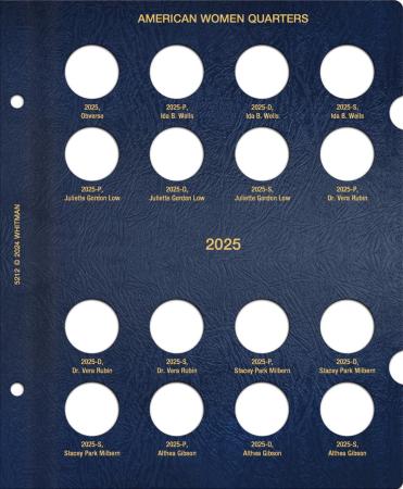 Whitman Album 4989 American Women Quarters Update Page 4: 2025