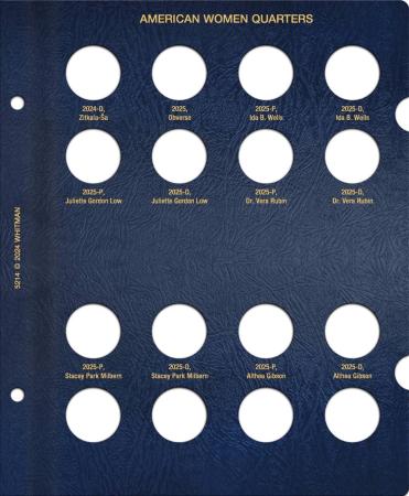 Whitman Album 4990 American Women Quarters Update Page 3: 2025