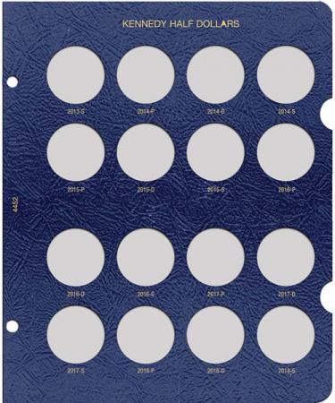 Whitman Album Kennedy Half Dollar Update Page 2013-2018