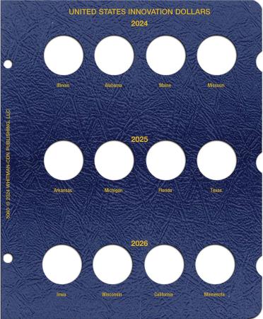 Whitman Album Innovation Dollar Date Set Update Page 2024-2026