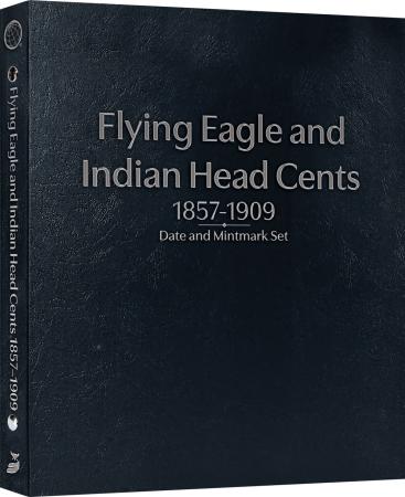 Whitman Prestige Coin Album - Flying Eagle & Indian Head Cents: 1857-1909 Date and Mintmark Set (Black)