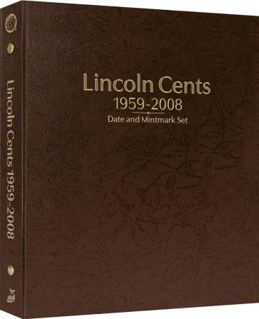 Whitman Prestige Coin Album - Lincoln Cents: 1959-2008 Date & Mintmark Set (Brown)