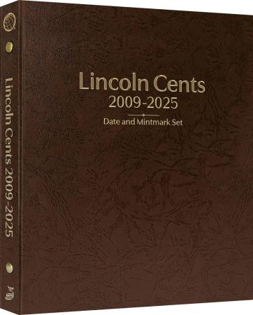 Whitman Prestige Coin Album - Lincoln Cents: Starting 2009 Date & Mintmark Set (Brown)