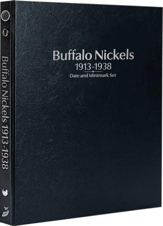 Whitman Prestige Coin Album - Buffalo Nickels: 1913-1938 Date & Mintmark Set (Black)