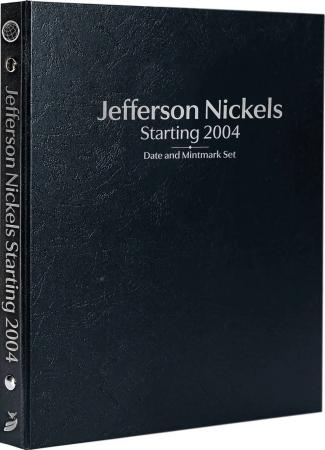 Whitman Prestige Coin Album - Jefferson Nickels: Starting 2004 Date & Mintmark Set (Black)