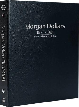 Whitman Prestige Coin Album - Morgan Dollars: 1878-1891 Date & Mintmark Set (Black)