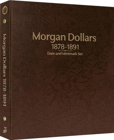 Whitman Prestige Coin Album - Morgan Dollars: 1878-1891 Date & Mintmark Set (Brown)