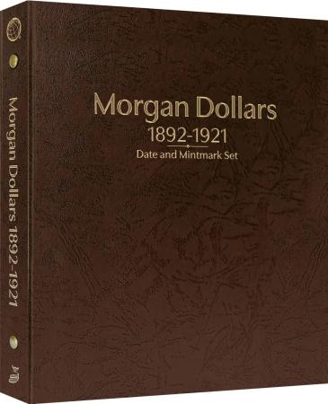 Whitman Prestige Coin Album - Morgan Dollars: 1892-1921 Date & Mintmark Set (Brown)