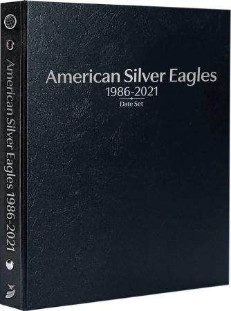 Whitman Prestige Coin Album - American Silver Eagles: 1986-2021 Date Set (Black)