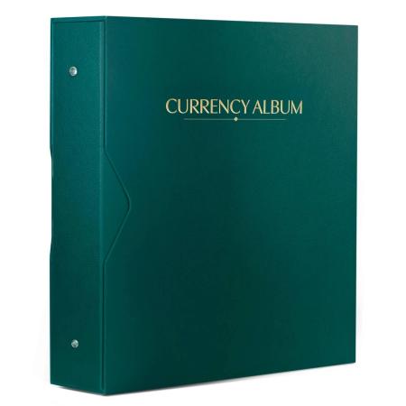 Whitman Premium Universal Currency Album -- Small Sized Notes -- Green