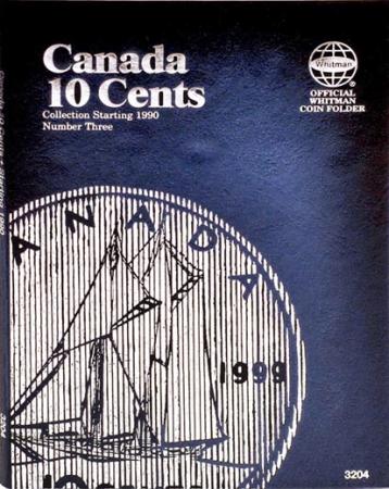 Whitman Folder 3204: Canadian 10 Cents Vol 3, 1990-Date