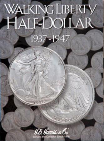 Harris Coin Folder # 2694 Walking Liberty half dollar #2 1937-1947 halves H.E 